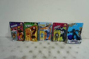 lot 157 image: NEW Marvel Action Figures - X-Men, Fantastic Four, Spider-Man, Black Panther