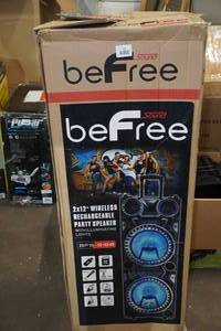lot 43 image: BeFree BFS-9160 2 x 12 Wireless Party Speaker