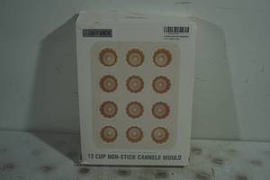 lot 59 image: Chefmade 12 Cup Non-Stick Cannele Mould Baking Pan