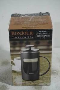 lot 58 image: NEW Bonjour Unbreakable French Coffee Press