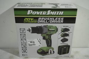 lot 178 image: PowerSmith 20V Cordless Brushless 20V DrillDriver - NO Battery