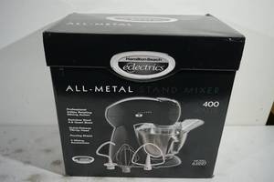 lot 52 image: NEW Hamilton Beach Eclectrics All Metal Stand Mixer
