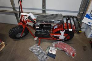 lot 203 image: NEW Coleman CT200U 196cc Gas Mini Bike