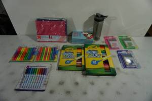 lot 199 image: Assorted Markers and Office Supplies - Calculators