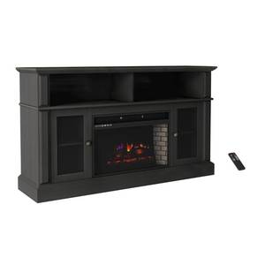 lot 215 image: Hastings Home Electric Fireplace TV Console