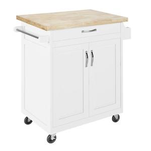 lot 220 image: Dorel Living Kitchen Island - White