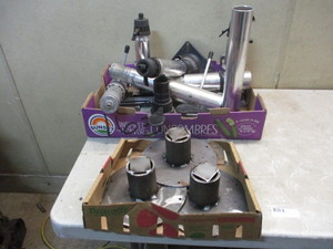 Assorted Aluminum Boat Seat Pedestals and 3 Custom bases