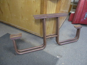2 Steel Picnic table legs