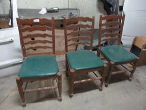 3 Padded Chairs