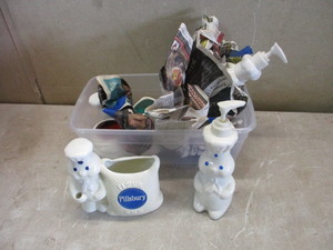 Pillsbury Doughboy Kitchen and Bathroom Figurines