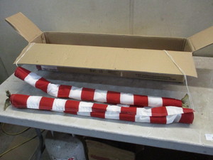 4 Like New American Flags with Poles