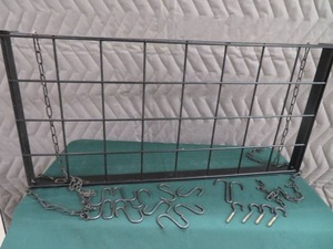 lot 19 image: HANGING POT RACK (NEVER USED)
