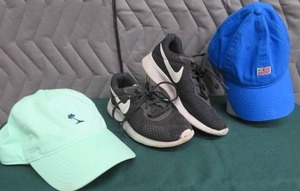 lot 30 image: NIKES AND HATS
