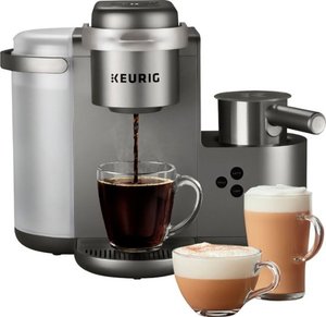 lot 21 image: Keurig - K-Cafe Special Edition Single Serve K-Cup Pod Coffee Maker with Milk Frother - Nickel