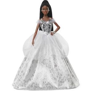 lot 59 image: Barbie Signature 2021 Holiday Collector Doll - Brunette Braids