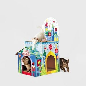 lot 60 image: Toy Kingdom Double Decker Cat Scratcher House - Wondershop