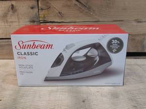 lot 13 image: Sunbeam 1200W Classic Iron with Precision Tip and Anti-Calc Technology