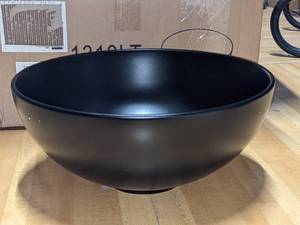 Black Round Vessel Sink