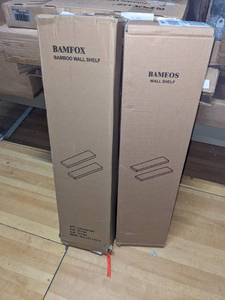 2 Sets Bamfox Bamboo Floating Shelves