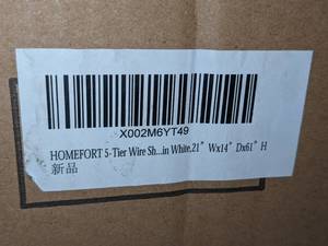 Homefort 5 Tier Wire Shelf