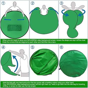 Collapsible Green Screen Background
