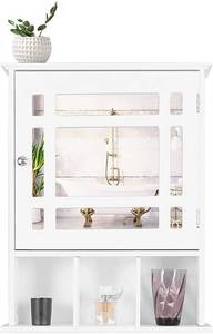 Phi Villa Bathroom Mirror Cabinet, White