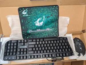 Ziyou Lang Rainbow Backlit Wireless Keyboard and Mouse Set, T3