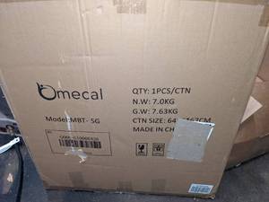 OMECAL Adjustable Overbed Table wWheels