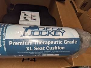 Desk Jockey Seat Cushion, Qutool Lumbar Pillow & Laptop Desk