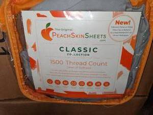 Original PeachSkinSheets, 1500 Thread Count Set, Gray, King