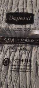Depends Maximum Small  Medium