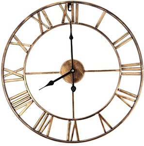 Gold Backlit Living Room Clock