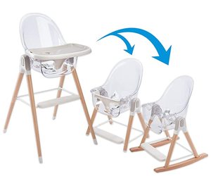 Primo Vista 3-in-1 Convertible High, Toddler, & Rocking Chair