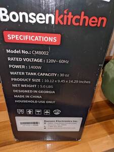 Bonsen Kitchen 2 in 1 Compact and Durable Coffee Maker wMilk Frother