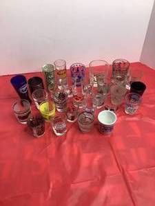 Large Collection of Shot Glasses