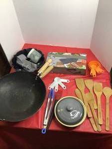 Kitchen Cookware and Accessories - Woks, Measuring Cups and , Pampered Chef Wooden Spoons