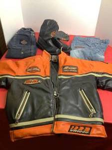 Harley Davidson Child Clothing, Boots, Leather Jacket