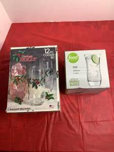 2 Sets of Drinking Glasses - New in Box