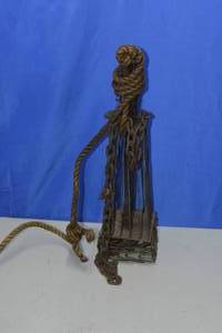 lot 25 image: Antique metal Chimney sweep