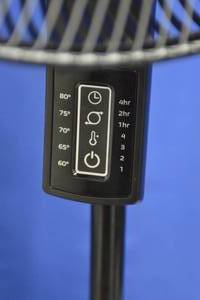 lot 49 image: Lasko Oscillating 16 Adjustable Pedestal Stand Fan with Timer, Thermostat and Remote