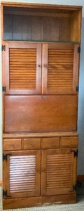 Vintage Ethan Allen 2 Part Cabinet