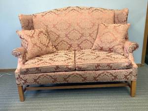 Vintage Classic Wing-Back Love Seat