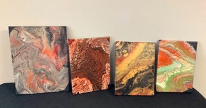 4 Pour Paintings