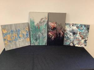 4 Pour Paintings