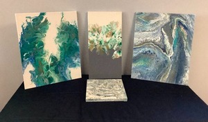 4 Pour Paintings