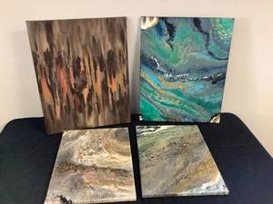 4 Pour Paintings