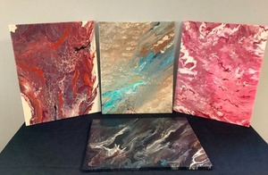 4 Pour Paintings