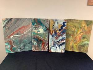 4 Pour Paintings