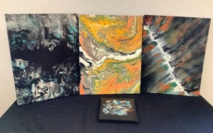 4 Pour Paintings