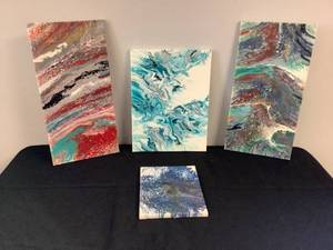 4 Pour Paintings